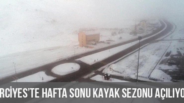 Erciyes'te Hafta Sonu Kayak Sezonu Açılıyor