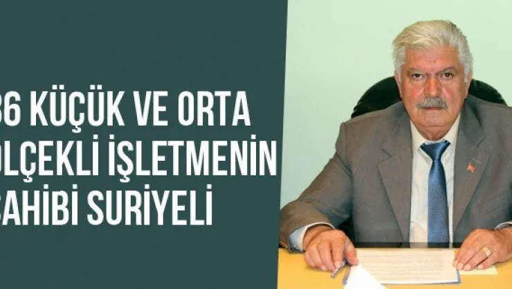 86 Küçük Ve Orta Ölçekli İşletmenin Sahibi Suriyeli