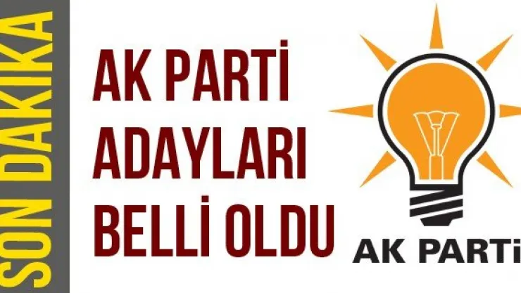 Ak Parti adayları belli oldu