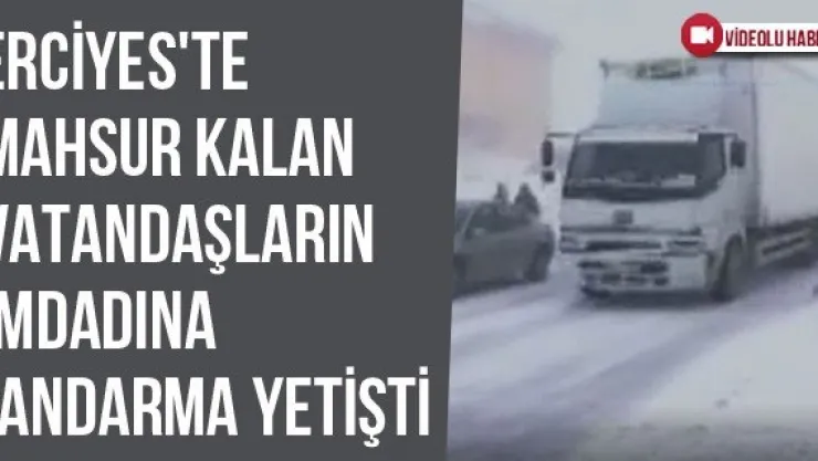 Erciyes'te Mahsur Kalan Vatandaşların İmdadına Jandarma Yetişti