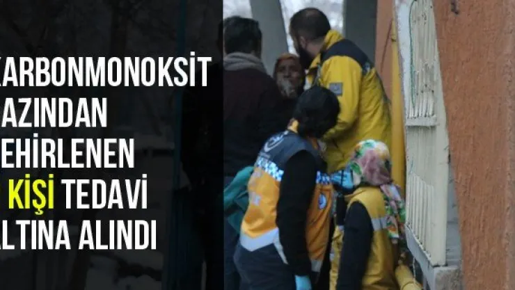 Karbonmonoksit Gazından Zehirlenen 2 Kişi Tedavi Altına Alındı
