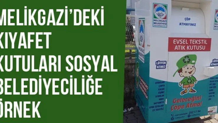 Melikgazi'deki Kıyafet Kutuları Sosyal Belediyeciliğe Örnek