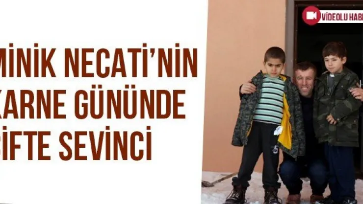 Minik Necati'nin Karne Gününde Çifte Sevinci