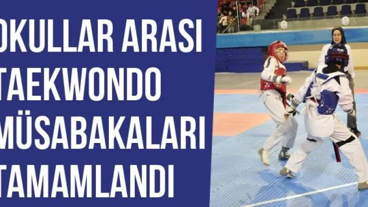 Okullar Arası Taekwondo Müsabakaları Tamamlandı