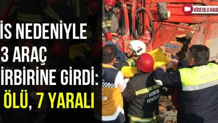 Sis Nedeniyle 33 Araç Birbirine Girdi: 1 Ölü, 7 Yaralı