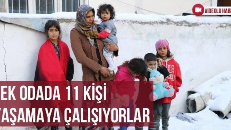 Tek Odada 11 Kişi Yaşamaya Çalışıyorlar