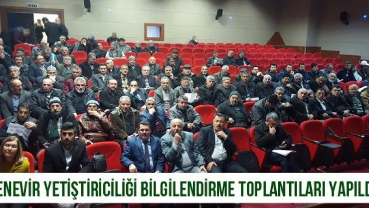 Kenevir Yetiştiriciliği Bilgilendirme Toplantıları Yapıldı