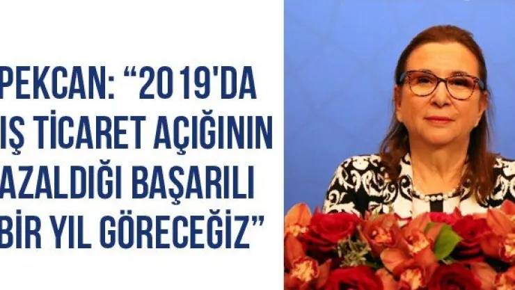 Pekcan: '2019'da dış ticaret açığının azaldığı başarılı bir yıl göreceğiz'