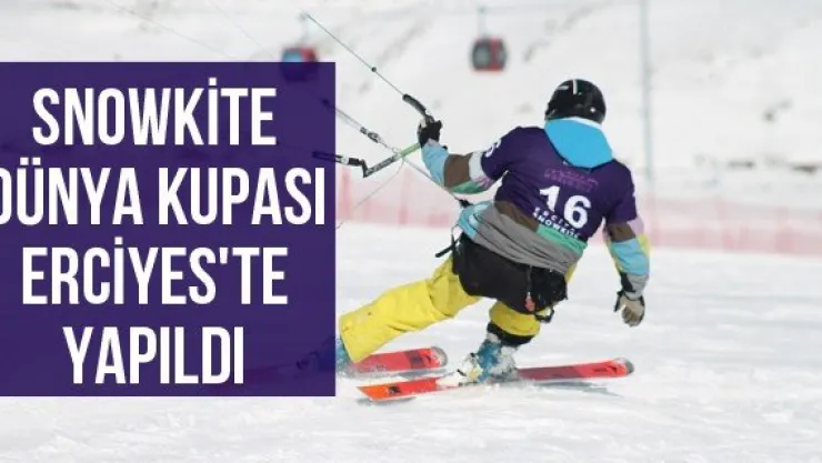 Snowkite Dünya Kupası Erciyes'te Yapıldı