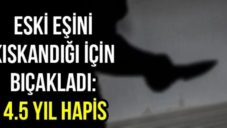 Eski Eşini Kıskandığı İçin Bıçakladı: 4.5 Yıl Hapis