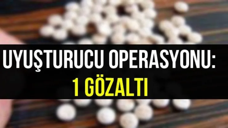Uyuşturucu Operasyonu: 1 Gözaltı