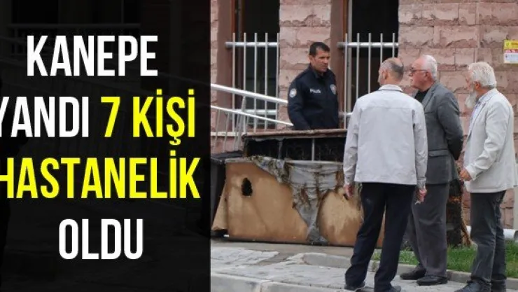 Kanepe yandı 7 kişi hastanelik oldu