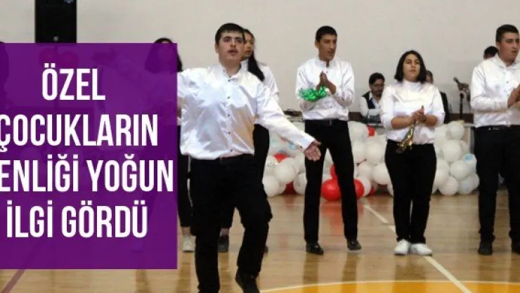 Özel çocukların şenliği yoğun ilgi gördü