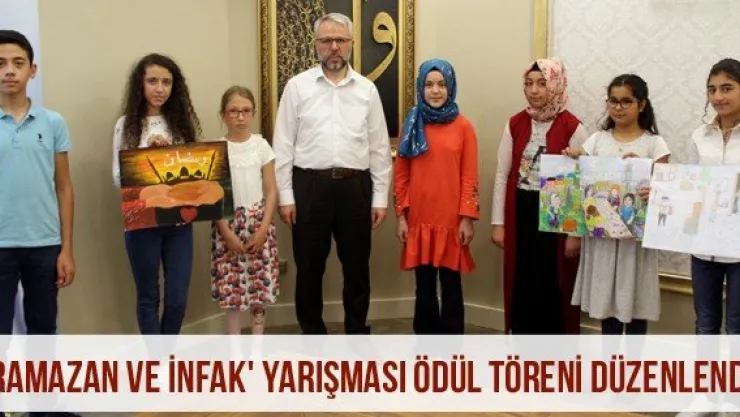 'Ramazan ve İnfak' yarışması ödül töreni düzenlendi