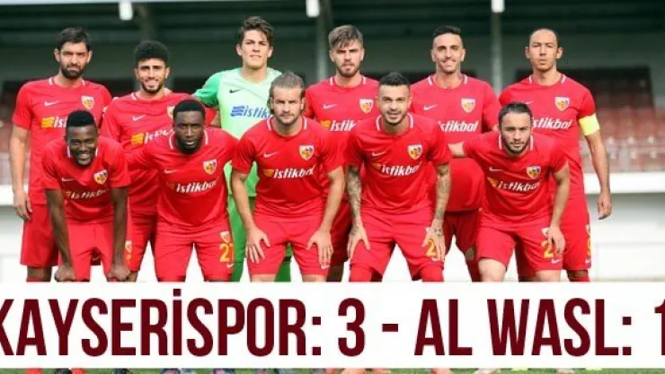 Kayserispor: 3 - Al Wasl: 1