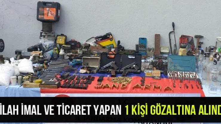 Silah İmal Ve Ticaret Yapan 1 Kişi Gözaltına Alındı