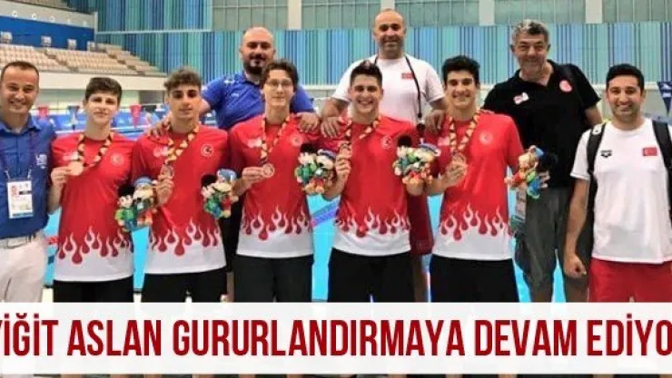 Yiğit Aslan gururlandırmaya devam ediyor