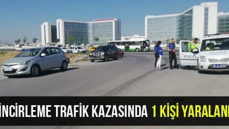 Zincirleme Trafik Kazasında 1 Kişi Yaralandı