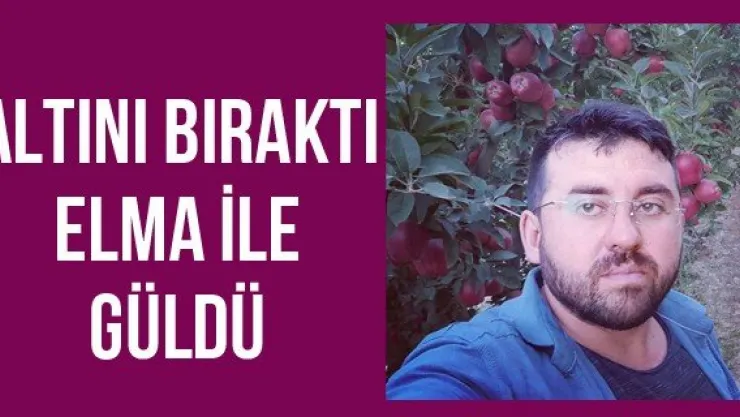 Altını bıraktı elma ile güldü