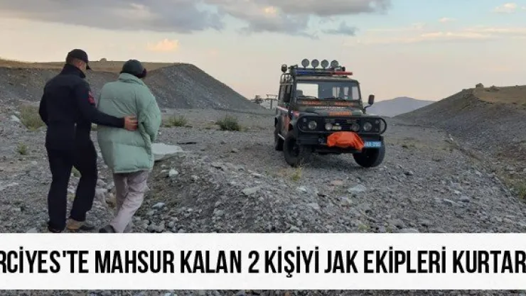 Erciyes'te mahsur kalan 2 kişiyi JAK ekipleri kurtardı