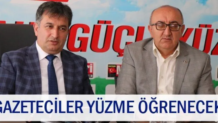 Gazeteciler Yüzme Öğrenecek