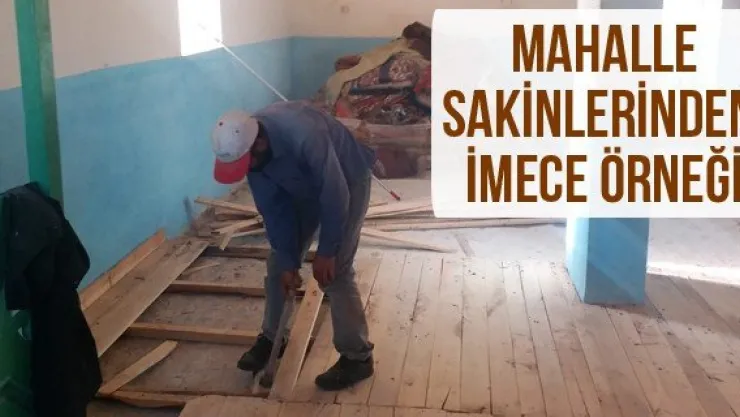 Mahalle sakinlerinden imece örneği