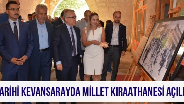 Tarihi Kevansarayda Millet Kıraathanesi Açıldı