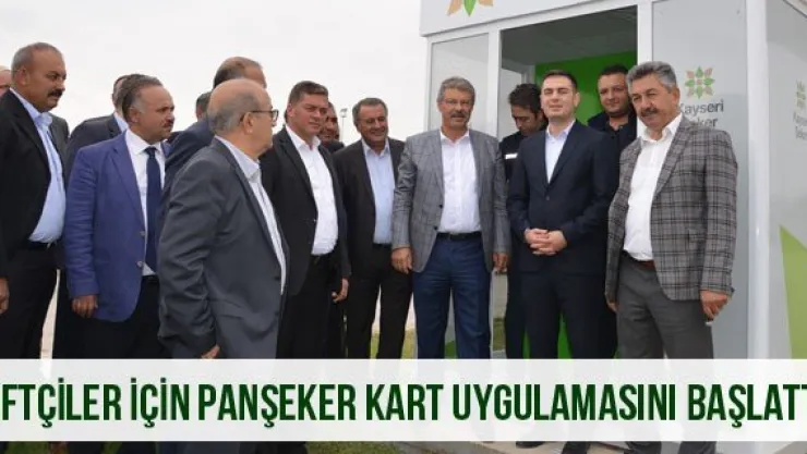 Çiftçiler için Panşeker Kart uygulamasını başlattı