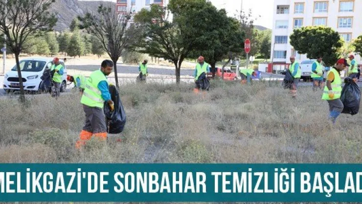 Melikgazi'de sonbahar temizliği başladı