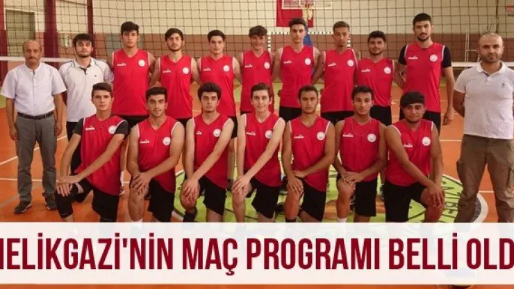 Melikgazi'nin maç programı belli oldu