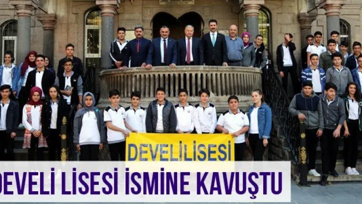 Develi Lisesi ismine kavuştu