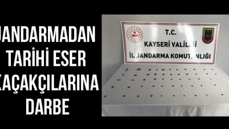 Jandarmadan tarihi eser kaçakçılarına darbe