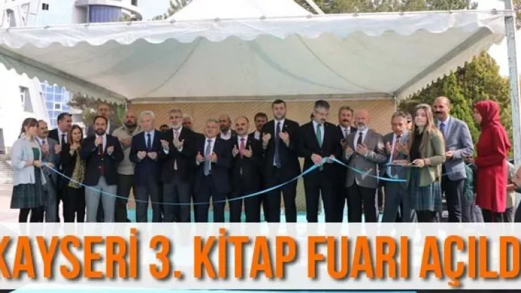 Kayseri 3. Kitap Fuarı açıldı