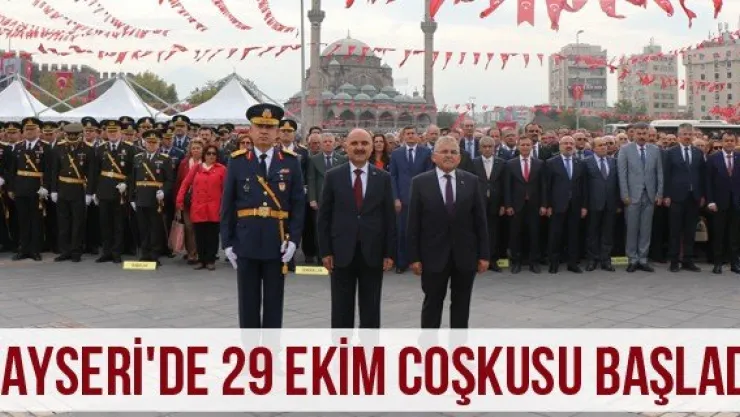 Kayseri'de 29 Ekim coşkusu başladı