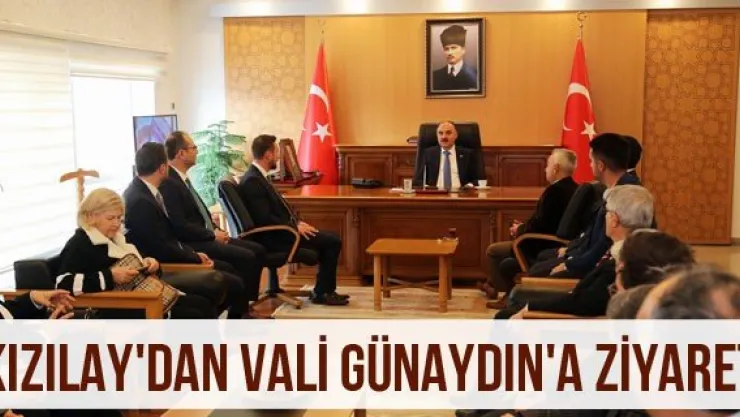 Kızılay'dan Vali Günaydın'a ziyaret