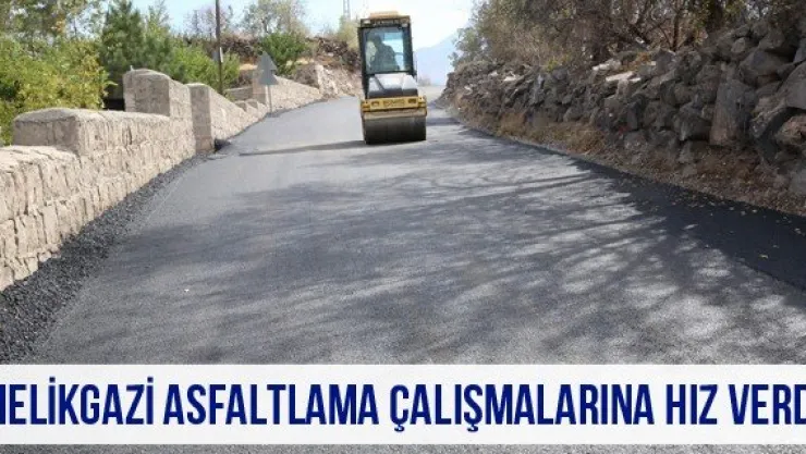 Melikgazi asfaltlama çalışmalarına hız verdi