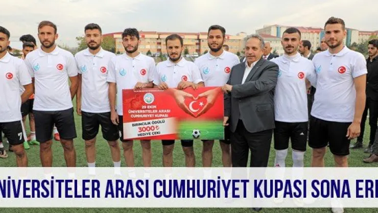 Üniversiteler Arası Cumhuriyet Kupası sona erdi