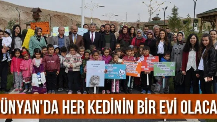 Bünyan'da her kedinin bir evi olacak