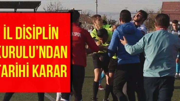 İl Disiplin Kurulu'ndan tarihi karar