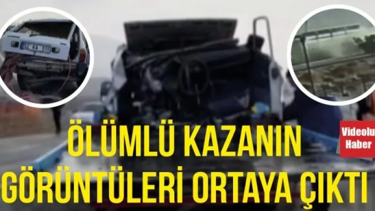 Ölümlü kazanın görüntüleri ortaya çıktı