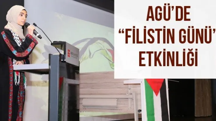 AGÜ'de 'Filistin Günü' etkinliği