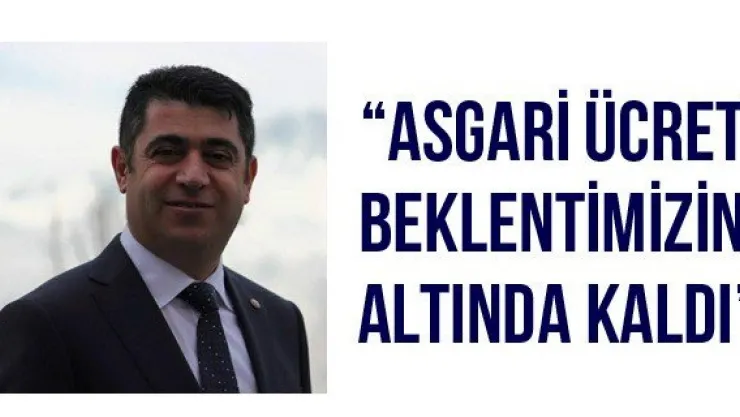 'Asgari Ücret beklentimizin altında kaldı'