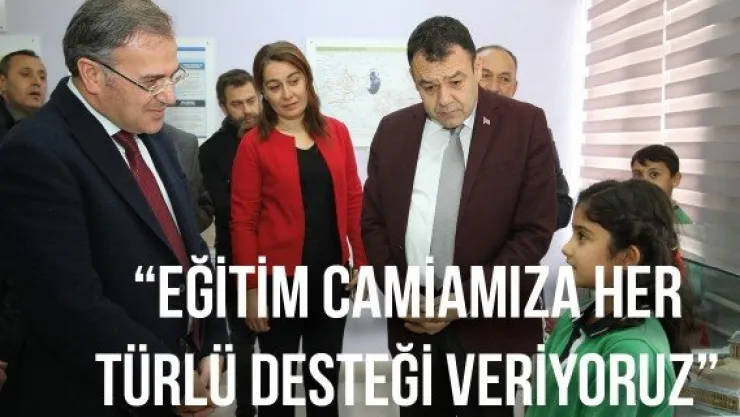 'Eğitim camiamıza her türlü desteği veriyoruz'