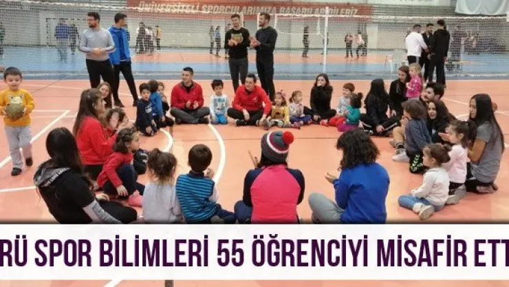 ERÜ Spor Bilimleri 55 öğrenciyi misafir etti