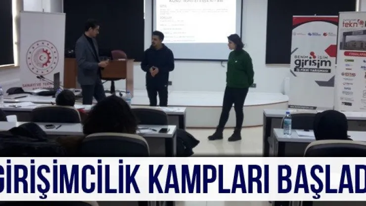 Girişimcilik Kampları Başladı