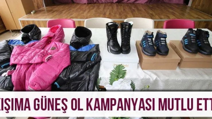 Kışıma güneş ol kampanyası mutlu etti