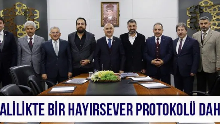 Valilikte Bir Hayırsever Protokolü Daha