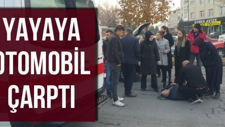 Yayaya Otomobil Çarptı