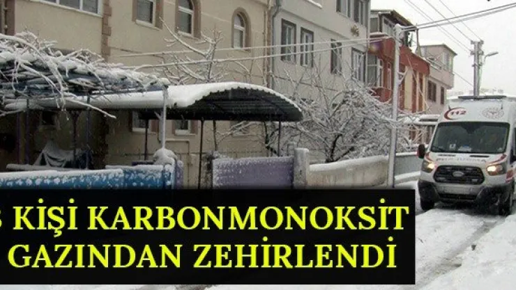 3 kişi karbonmonoksit gazından zehirlendi
