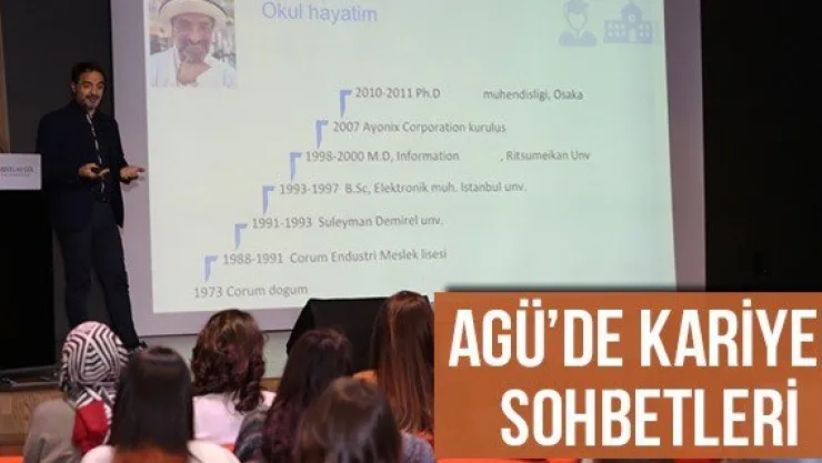 AGÜ'de kariyer sohbetleri